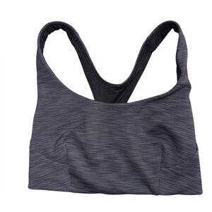 Lululemon Wunder Train Bra Heathered Graphite Grey Womens 2 W2DK6S